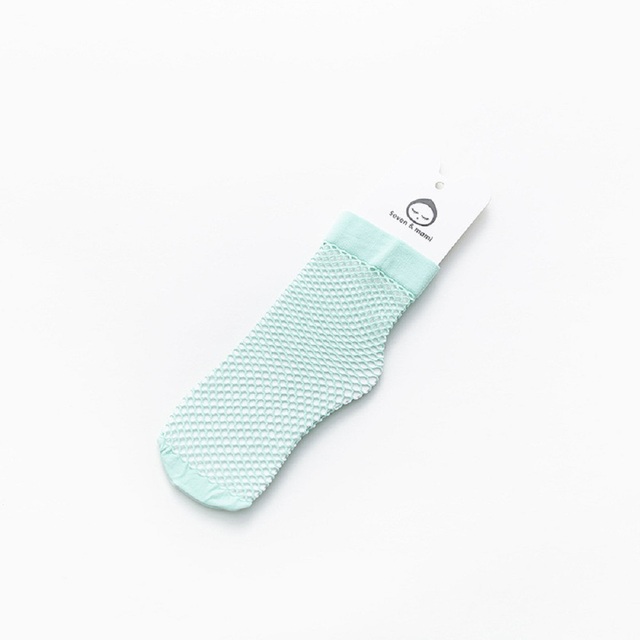 Newborn Baby Girls Ankle High Socks Lovely Mesh Hollow Princess Fishnet Socks