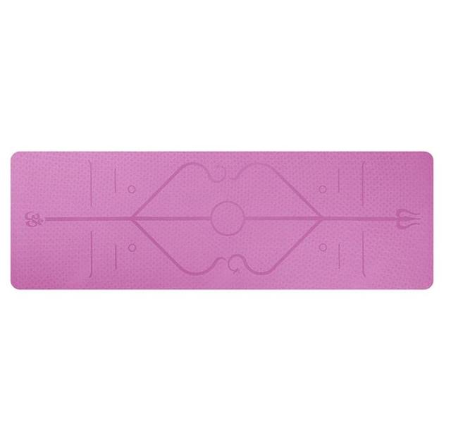 TPE Yoga Mat with Position Line Non Slip Carpet Mat For Exercise Mats