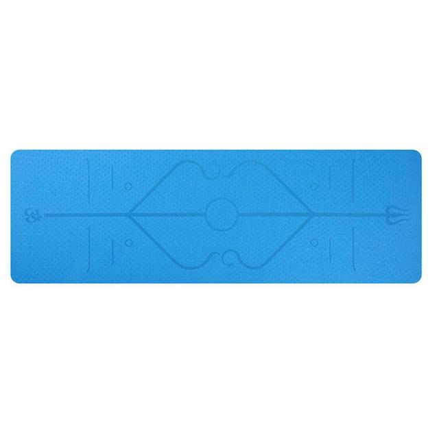 TPE Yoga Mat with Position Line Non Slip Carpet Mat For Exercise Mats