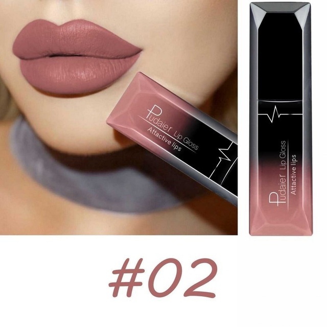 Waterproof Nude Matte Velvet Glossy Lip Gloss Lipstick Lip Balm Sexy Red Lip Makeup