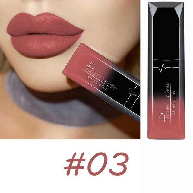Waterproof Nude Matte Velvet Glossy Lip Gloss Lipstick Lip Balm Sexy Red Lip Makeup