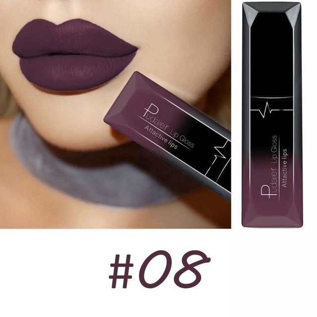 Waterproof Nude Matte Velvet Glossy Lip Gloss Lipstick Lip Balm Sexy Red Lip Makeup