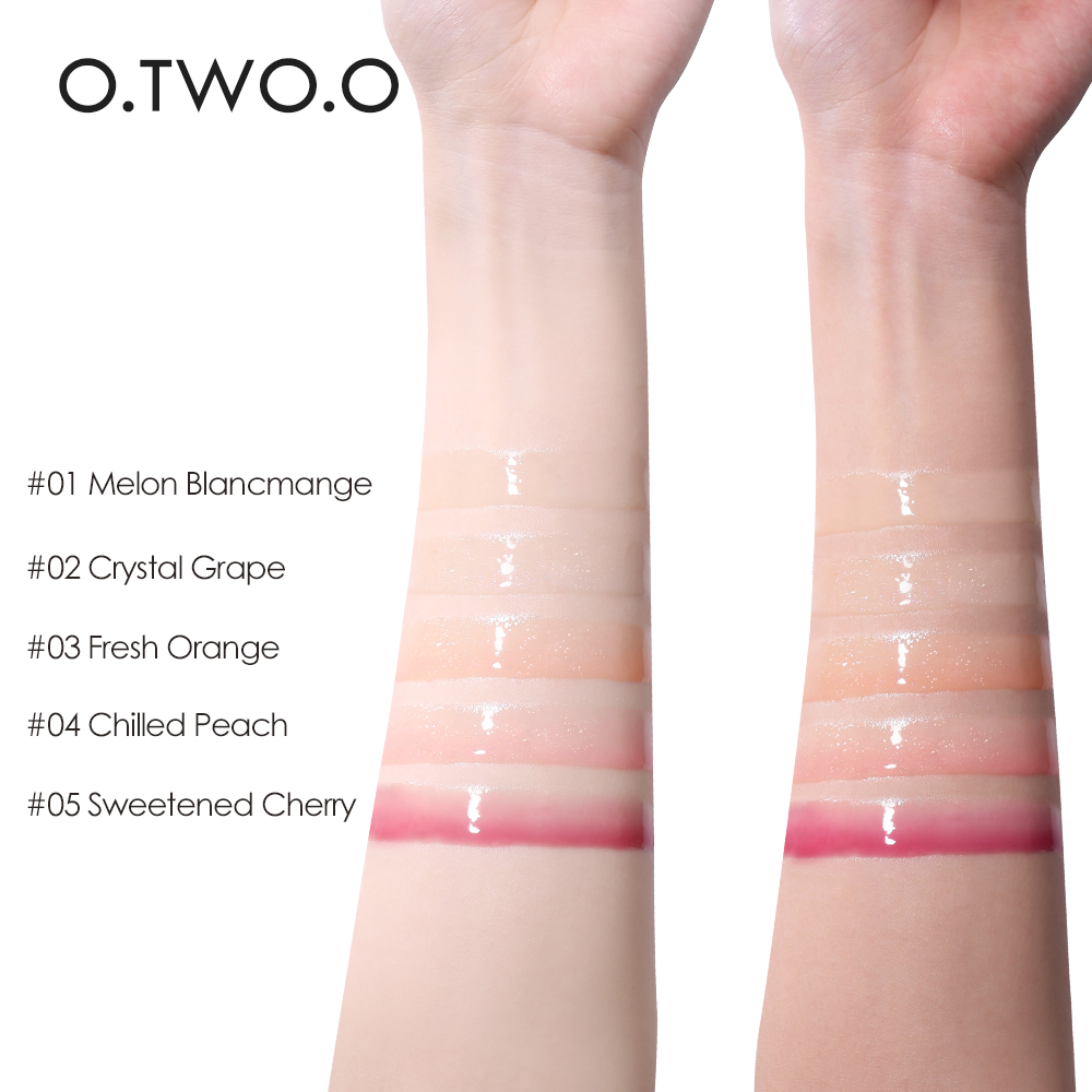 O.TWO.O Nutritious Lip Gloss Lip Tint 5 Colors Natural Moisturizer Long-lasting Plumping Makeup