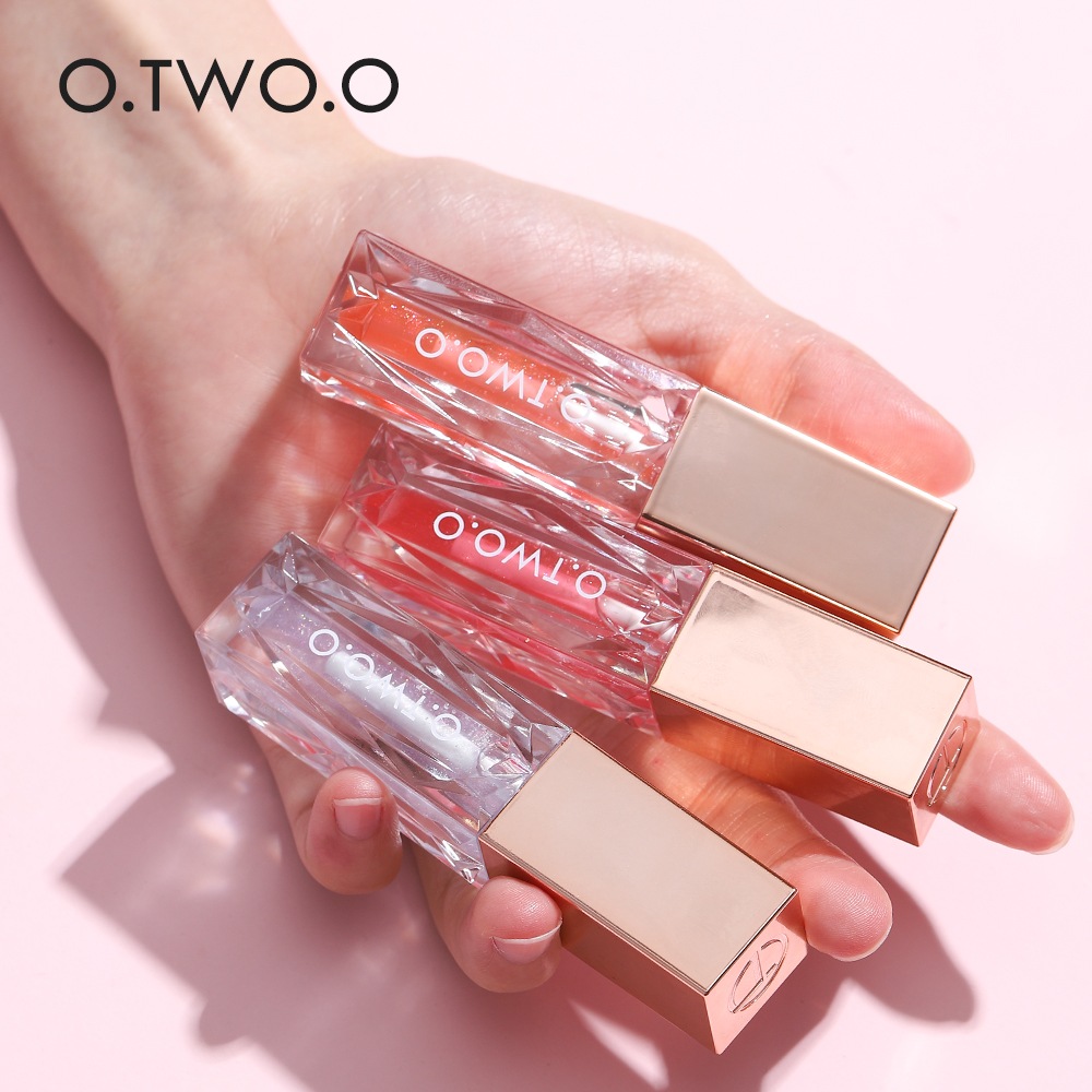O.TWO.O Nutritious Lip Gloss Lip Tint 5 Colors Natural Moisturizer Long-lasting Plumping Makeup