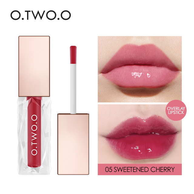 O.TWO.O Nutritious Lip Gloss Lip Tint 5 Colors Natural Moisturizer Long-lasting Plumping Makeup