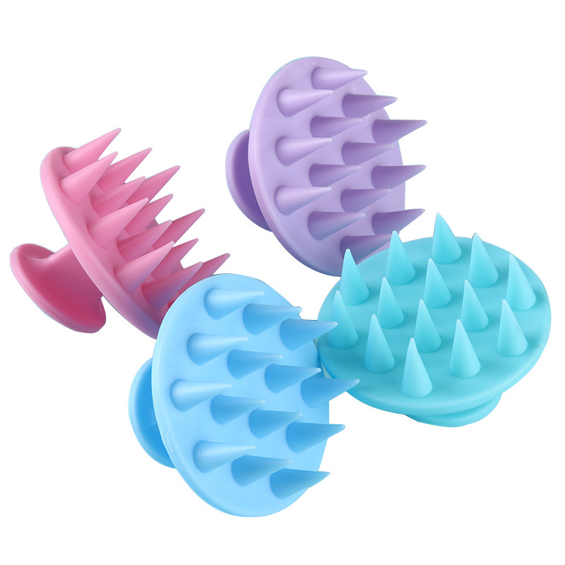 Silicone Shampoo Scalp Hair Massager Shampoo Massage Comb Bath Massage Makeup