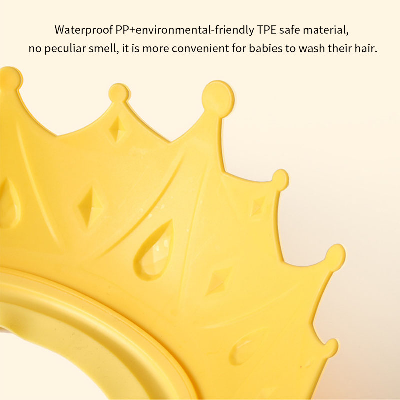 Cartoon Baby Shower Cap Adjustable Ear Protection Safe Kids Wash Hair Shield Hats For Baby Girl Boy Bathing & Skin Care