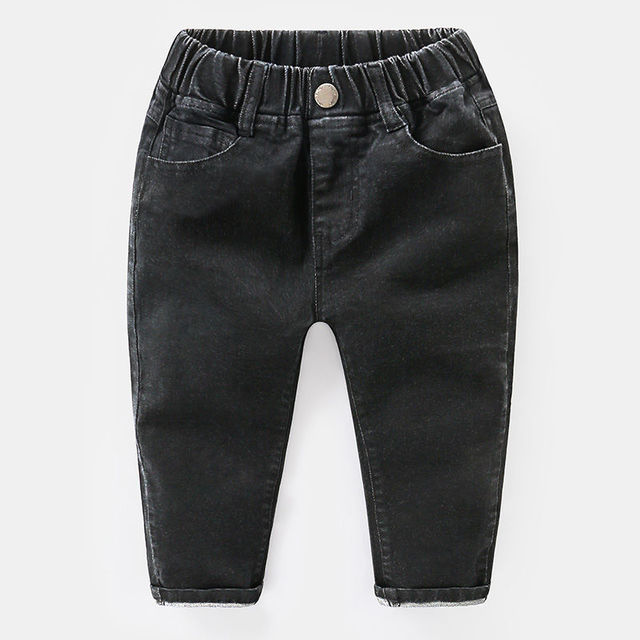 Boys jeans 2022 spring new baby all-match foreign style long pants children's casual pants Trousers