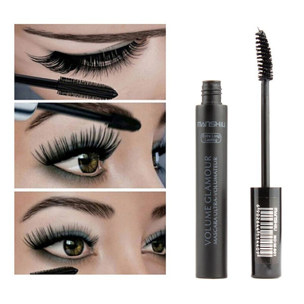 4D Silk Fiber Mascara Long Curl Waterproof Natural Lasting Eyelashes Extension Black Thick Rimel Maquiagem  Makeup