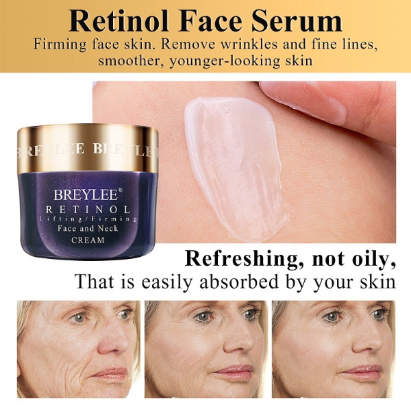 BREYLEE Retinol Anti-Aging Face Cream Firming Wrinkle Removal Day Cream Moisturizing Whitening  Skin Care