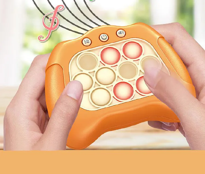 Fidget Toys New Pop Push Bubble Fidget Toys Boys and Girls Anti-Stress Toys with LED Game Machine Relieve Stress Toys for Children & Adult