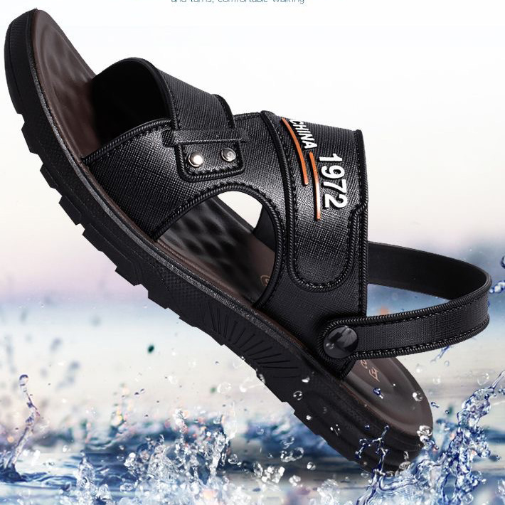 Waterproof and non-slip soft-soled driving beach shoes dual-purpose men's sandals and slippers  Sandals