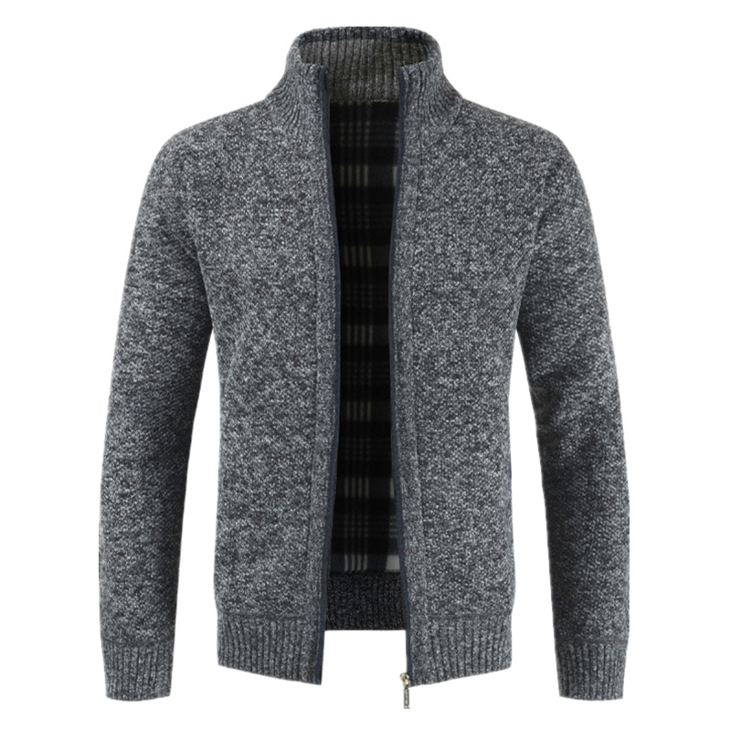 Cross border fast selling popular cardigan sweater thickened warm Jackets & Coats