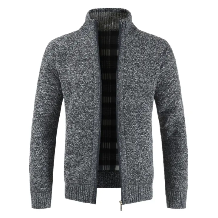 Cross border fast selling popular cardigan sweater thickened warm Jackets & Coats