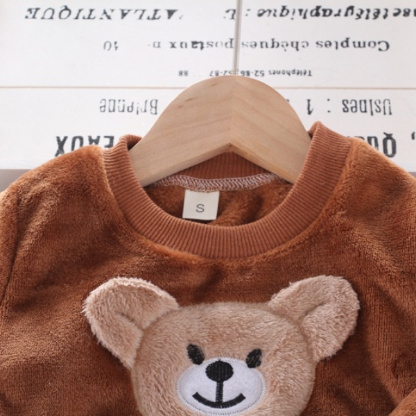 Autumn Winter Flannel Pajamas Newborn Clothes Baby Boy Clothes Set For Girls Clothing Suits & Blazer