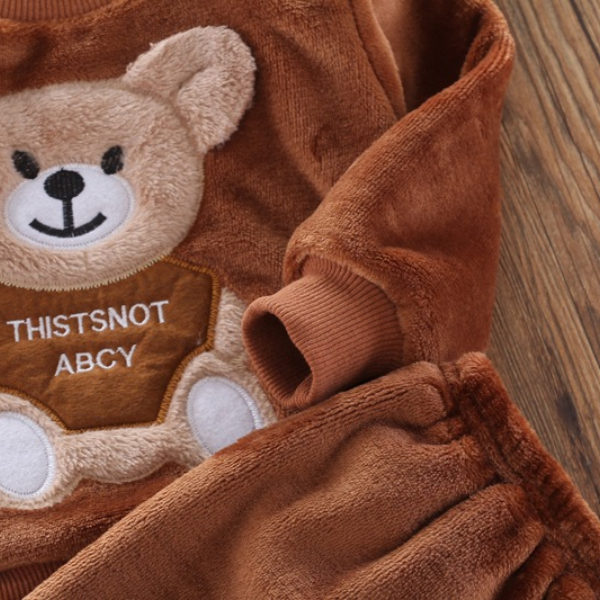 Autumn Winter Flannel Pajamas Newborn Clothes Baby Boy Clothes Set For Girls Clothing Suits & Blazer