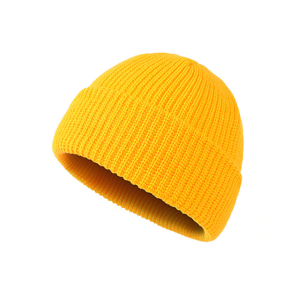 Men Fashion Knitted Hats Boy Skullcap Male Beanie Winter Retro Brimless Baggy Melon Hats & Caps