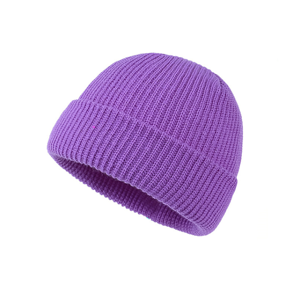 Men Fashion Knitted Hats Boy Skullcap Male Beanie Winter Retro Brimless Baggy Melon Hats & Caps