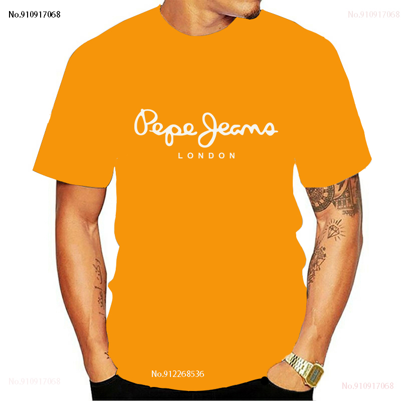 Latest Pepe-jeans-london Logo Men's/women's Summer T-shirt Popular Short-sleeved  T-shirts & Polos