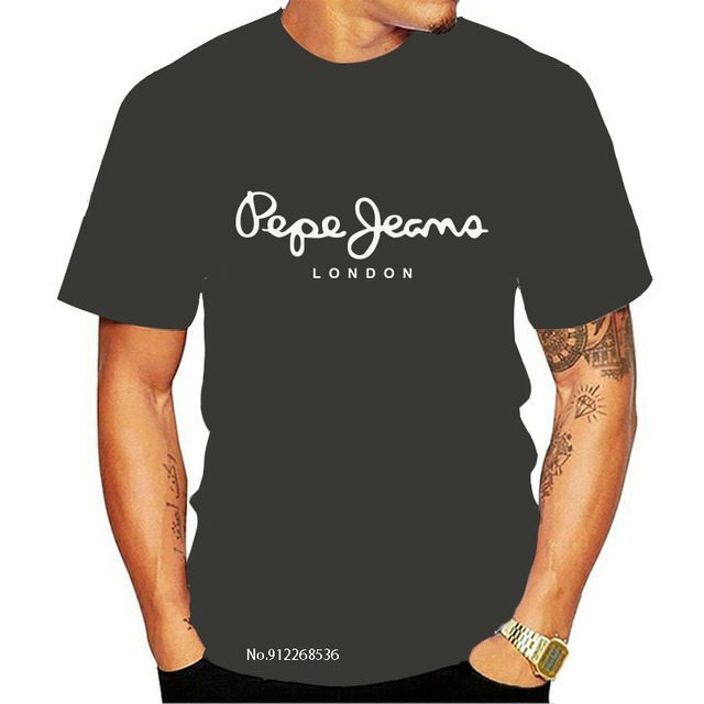 Latest Pepe-jeans-london Logo Men's/women's Summer T-shirt Popular Short-sleeved  T-shirts & Polos