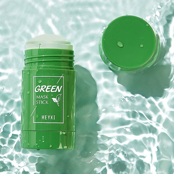 Green Tea Oil Control Eggplant Acne Cleansing Mask Skin Care Moisturizing Remove Skin Care