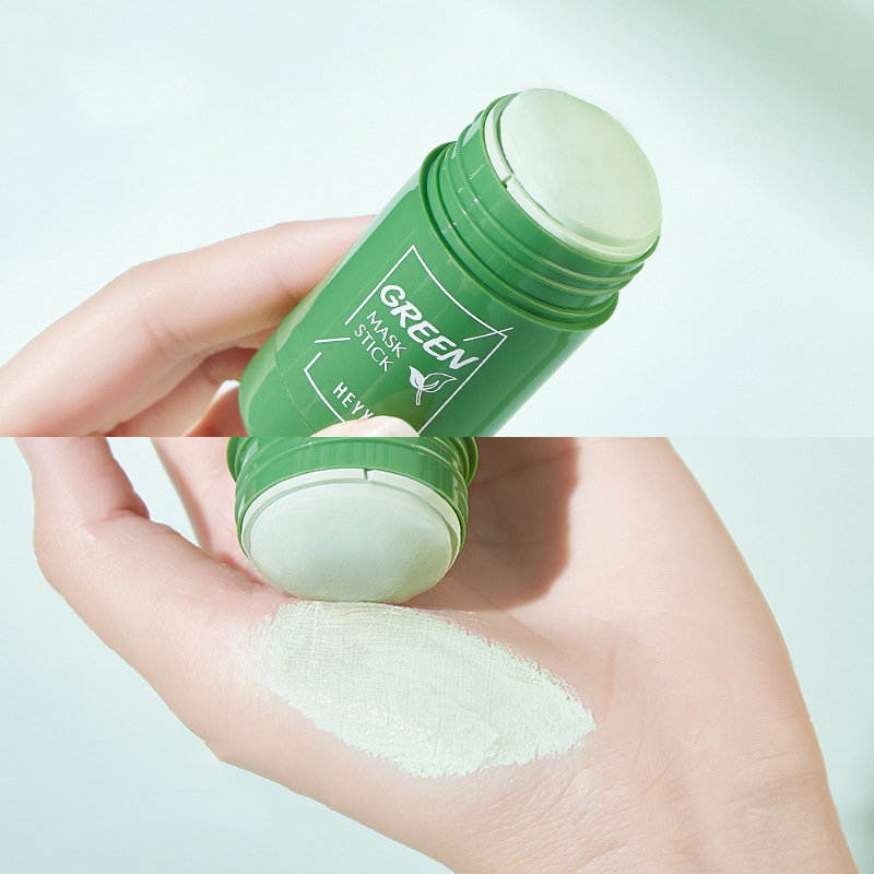Green Tea Oil Control Eggplant Acne Cleansing Mask Skin Care Moisturizing Remove Skin Care