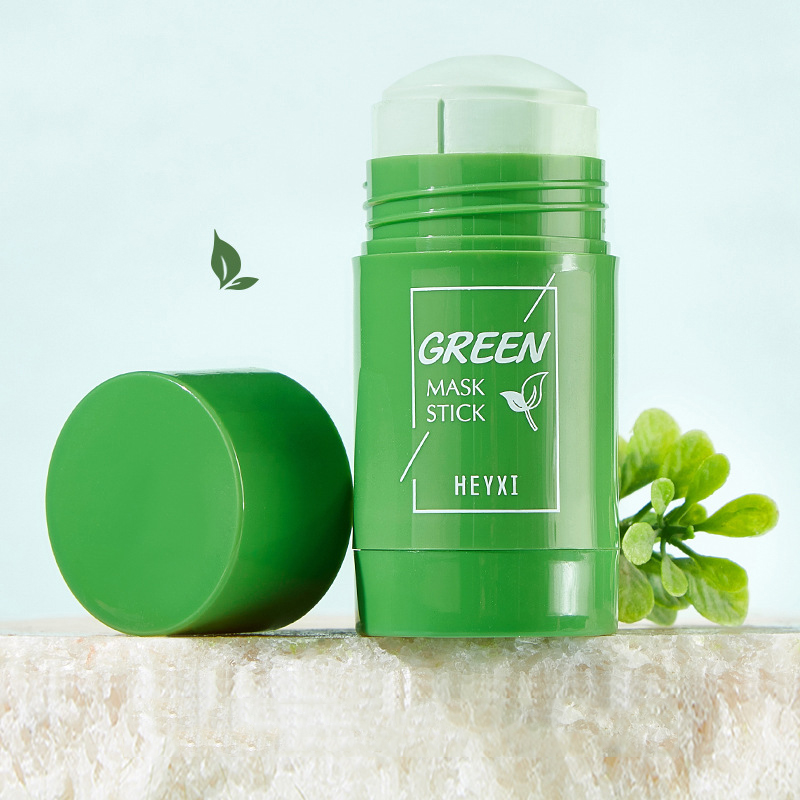 Green Tea Oil Control Eggplant Acne Cleansing Mask Skin Care Moisturizing Remove Skin Care