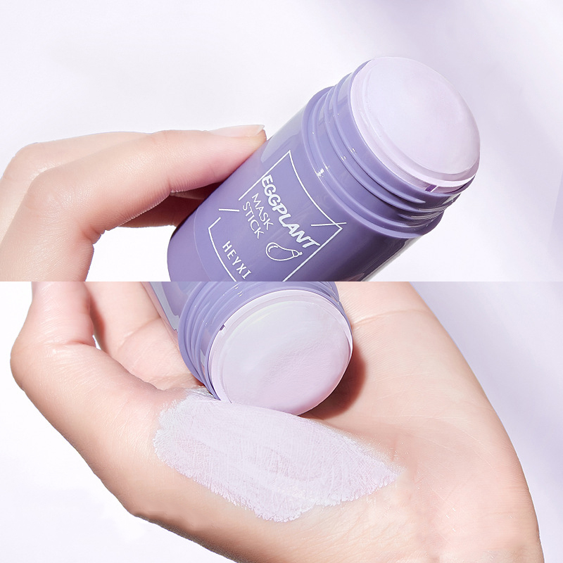 Green Tea Oil Control Eggplant Acne Cleansing Mask Skin Care Moisturizing Remove Skin Care
