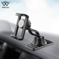 Dashboard Mount Phone Holder in Car Flexible Clip Double 360 Degree Stand  Interior Accessories one size Black