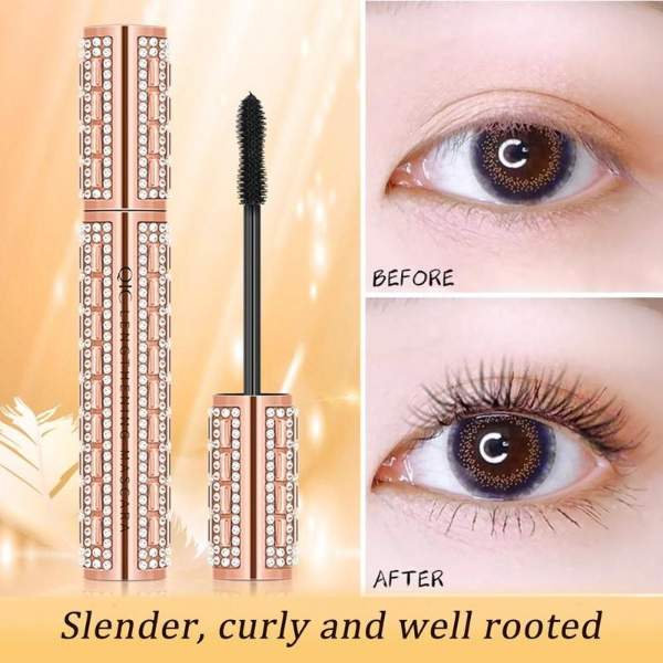 4d Fiber Diamond Mascara Natural 3D Mascara Eyelash Long Curling Lashes Extension Eye Lashes  Makeup