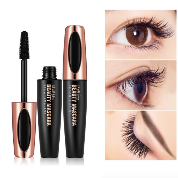 Waterproof Rimel 4D Silk Fiber Lash Mascara Effet Faux Cils Rimel Macara Lengthens Eyelash Growth Makeup