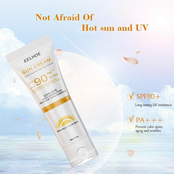 Facial Body Sunscreen Rice Serum Whitening Sun Cream Sunblock Skin Protective Cream Makeup