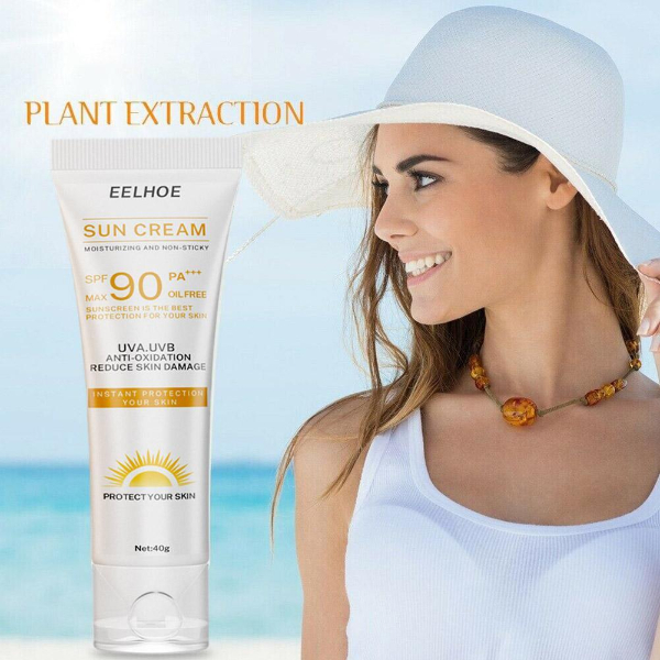 Facial Body Sunscreen Rice Serum Whitening Sun Cream Sunblock Skin Protective Cream Makeup