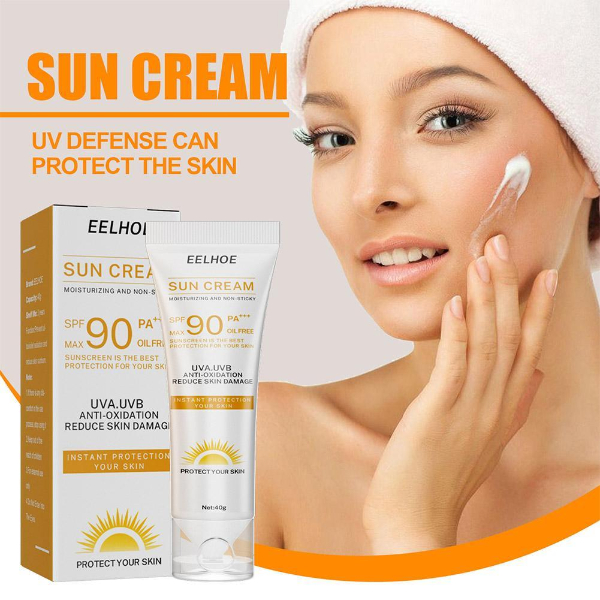 Facial Body Sunscreen Rice Serum Whitening Sun Cream Sunblock Skin Protective Cream Makeup