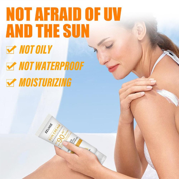 Facial Body Sunscreen Rice Serum Whitening Sun Cream Sunblock Skin Protective Cream Makeup