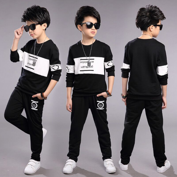 Teen Children Clothes 3-11year Boys Costume Tracksuit Camouflage Tops Pants Suits &amp; Blazers