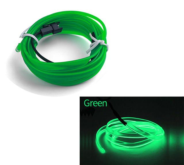 Car Interior Led Decorative Lamp EL Wiring Neon Strip For Auto Interior Accessories
