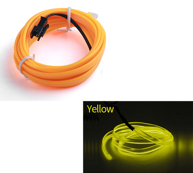 Car Interior Led Decorative Lamp EL Wiring Neon Strip For Auto Interior Accessories