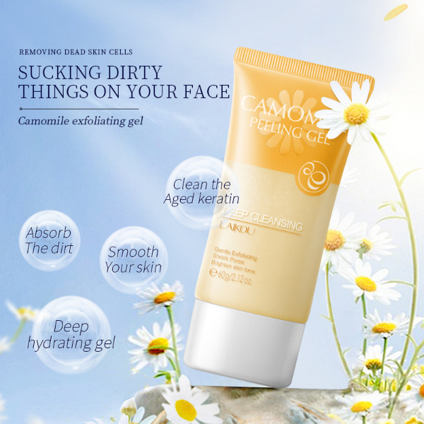 Camomile Exfoliating Gel Absorb Dirt Remove Blackhead Deep Cleaning Face Cream Oil Control Skin Care