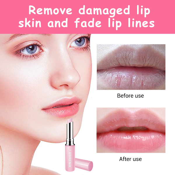 LANBENA Rose Lip Balm Natural Extract Fade Lip Lines Long-lasting Nourishing Lip Plumper Relieve  Makeup