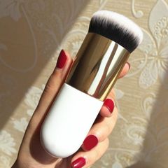 New Chubby Pier Foundation Brush Flat Cream Makeup Brushes Professional Cosmetic Make-up Brush Makeup White