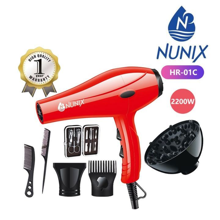 Nunix Blowdry With FREE Massage Cup Pedicure Kit &amp; 2 Combs