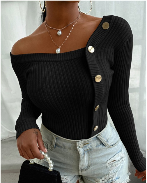 2021 New Autumn Ladies All-match Casual Sweater Single-breasted Knitted Cardigan Tops