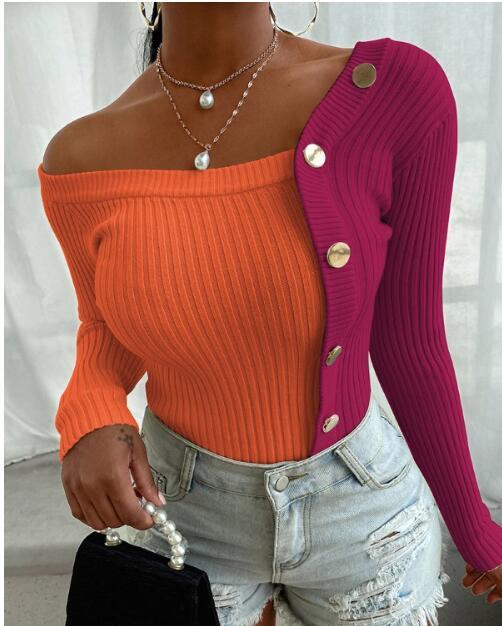 2021 New Autumn Ladies All-match Casual Sweater Single-breasted Knitted Cardigan Tops