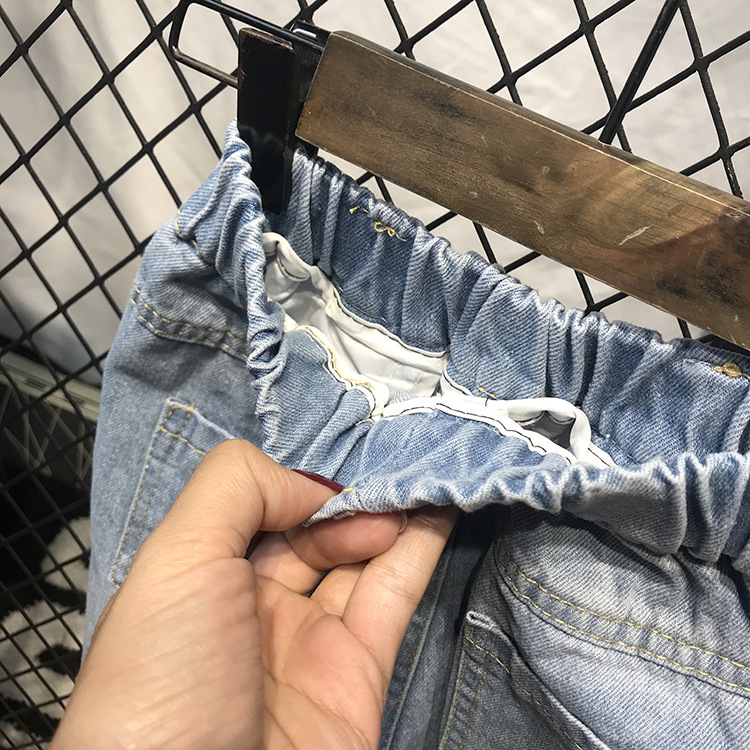 Children Broken Hole Jeans New Boys Girls Jeans Fashion 2-6Years Baby Children Jeans Autumn  Trousers