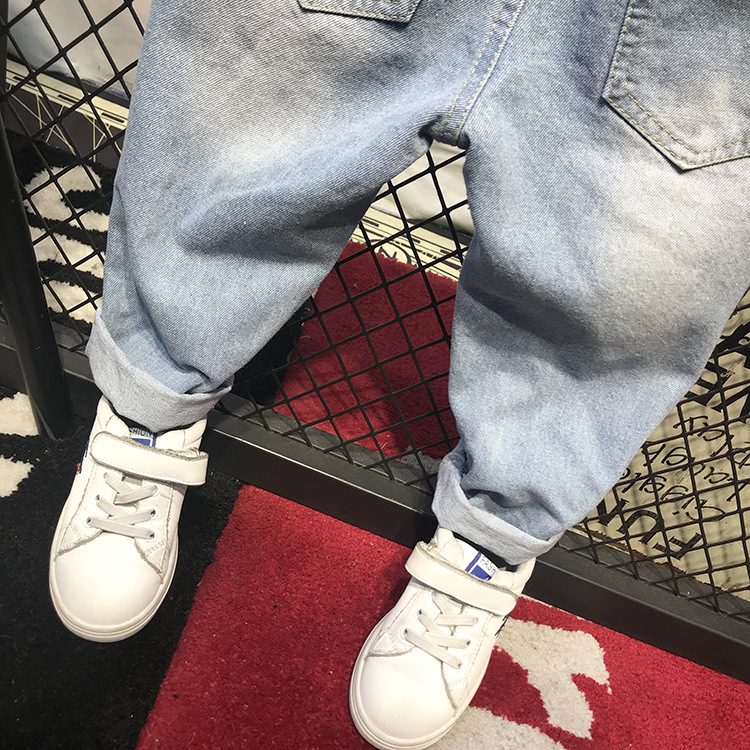Children Broken Hole Jeans New Boys Girls Jeans Fashion 2-6Years Baby Children Jeans Autumn  Trousers