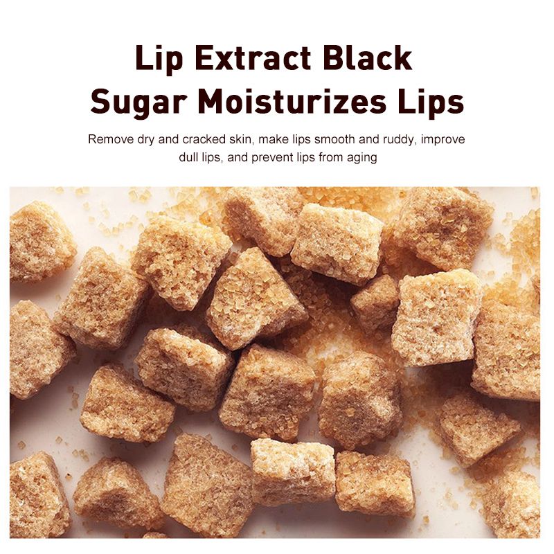 Brown Sugar Lip Balm Smooth Lip Scrub Fades Lip Wrinkles Moisturizes Repairs Gentle Exfoliating And Lip Brush Skin Care