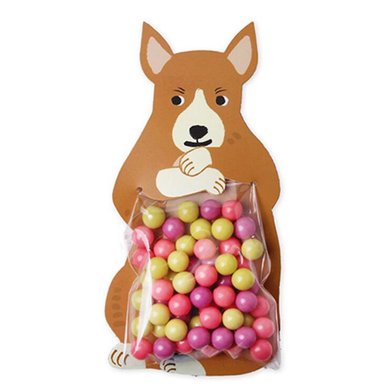 10pcs Cute Animal Bear Koala Rabbit Baking Candy Packaging Bag Gift for Kids Boy Girls Baby Shower  Candy & Chocolate