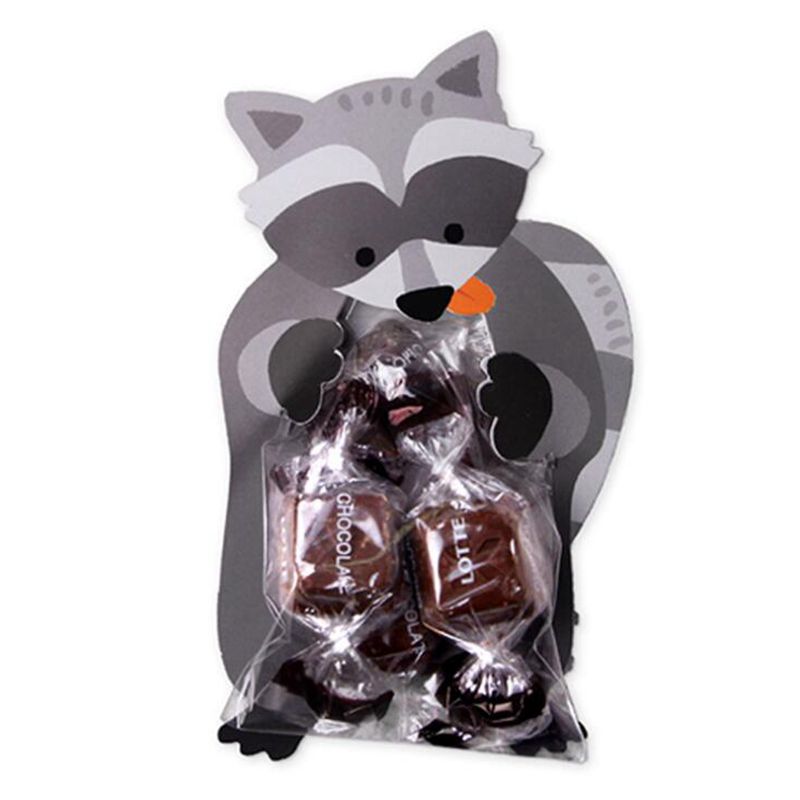 10pcs Cute Animal Bear Koala Rabbit Baking Candy Packaging Bag Gift for Kids Boy Girls Baby Shower  Candy & Chocolate