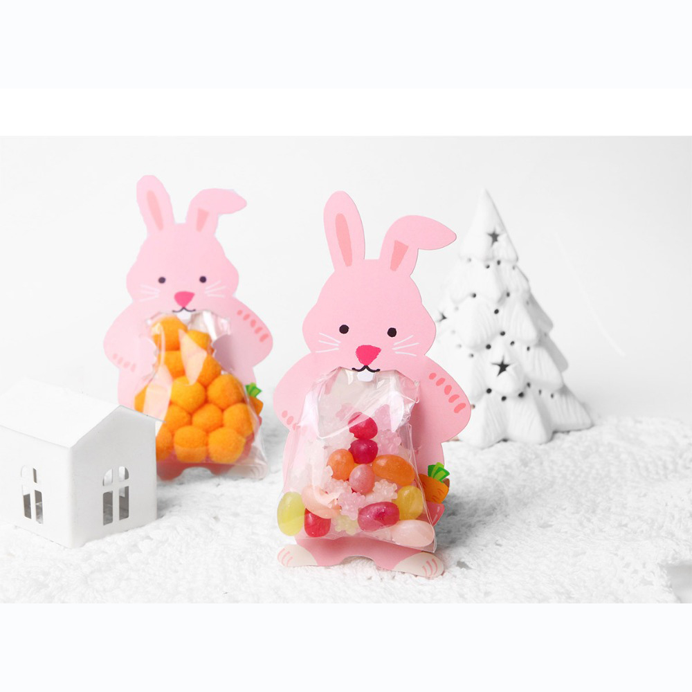 10pcs Cute Animal Bear Koala Rabbit Baking Candy Packaging Bag Gift for Kids Boy Girls Baby Shower  Candy & Chocolate
